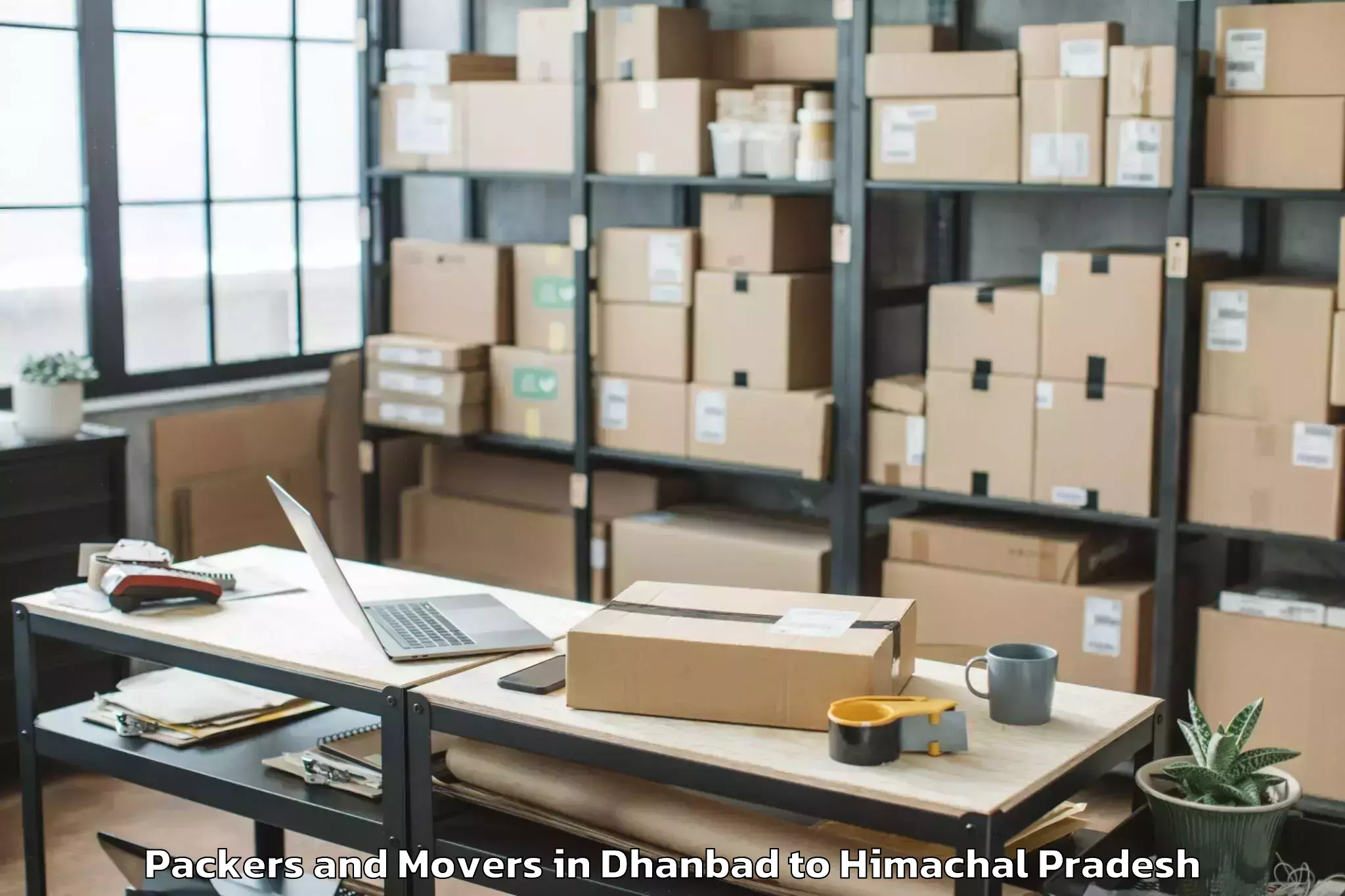 Book Dhanbad to Gaggal Airport Dhm Packers And Movers Online